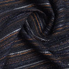Ткань шанель черная полоска с люрексом