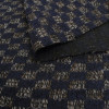 Трикотажная ткань пальтовая  черно-коричневая шанель