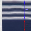 Ткань футер синяя белая полоска