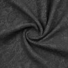 Пальтовая ткань жаккардовая черная цветочный принт