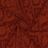 Трикотажная ткань рыжая анималистический принт