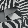Портьерная ткань бело-черная  принт зебра