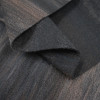 Пальтовая ткань черная принт нити