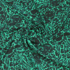 Ткань крепдешин черно-зеленая