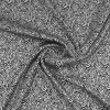 Ткань атласная иск. шелк черно-бежевая узорчатая