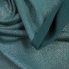 Ткань футер сине-зеленая с люрексом