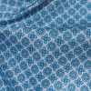 Плательная ткань серо-голубая клетка