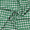 Ткань шанель желто-зеленая гусиная лапка