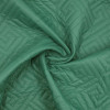 Курточная ткань Стежка геометрия зеленая