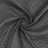 Курточная ткань Стежка геометрия черная