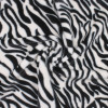 Мех искусственный черно-белый зебра