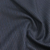 Костюмная ткань черно-синяя полоска