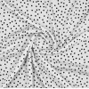 Вискоза 100%, белый цвет в черный горошек