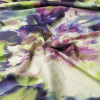 Ткань сатин из хлопка разноцветная цветочный принт