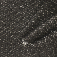 Пальтовая ткань Жаккард коричнево-белая
