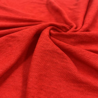 Трикотажная ткань красно-оранжевая 