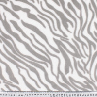 Мех искусственный бежево-белый зебра