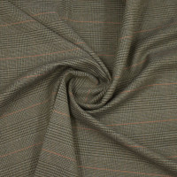 Костюмная ткань серо-зеленая диагональ
