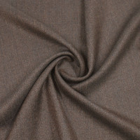 Костюмная шерстяная ткань темно-коричневая