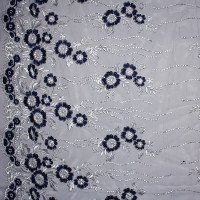 Ткань вышивка на сетке