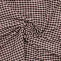 Ткань для блузок и рубашек, клетка, твил