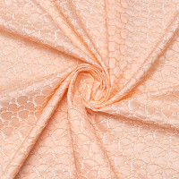Ткань жаккард персиковая