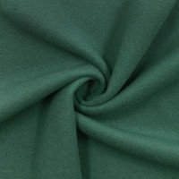 Пальтовая ткань велюр темно-зеленая