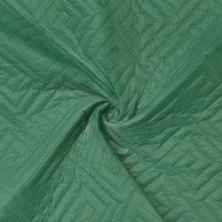 Курточная ткань Стежка геометрия зеленая
