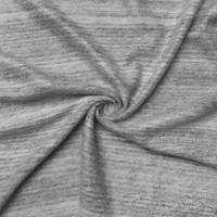 Трикотажная ткань пальтовая светло-серая вареная шерсть