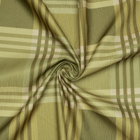 Портьерная ткань зеленая мультиклетка