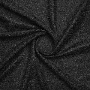 Трикотажная ткань костюмная лоден черная