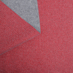 Пальтовая ткань красно-серая двусторонняя