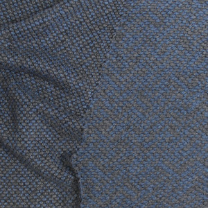 Пальтовая ткань Лоден серо-синяя