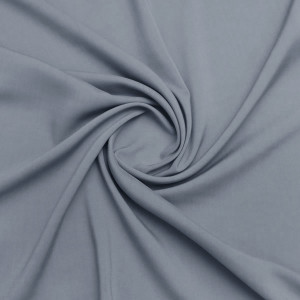 Ткань твил серо-голубая из вискозы стрейч