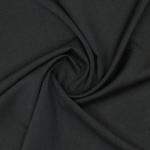 Костюмная ткань шерстяная черная полоска