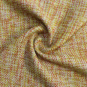 Ткань шанель желтая пестротканая