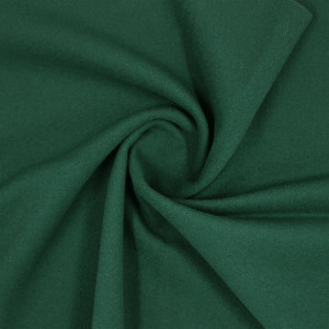 Пальтовая ткань велюр темно-зеленая