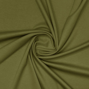 Трикотажная ткань Lacosta оливковая