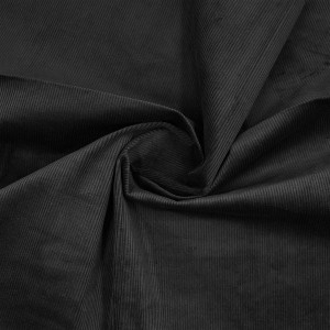 Ткань вельвет Черный янтарь 100х140 см