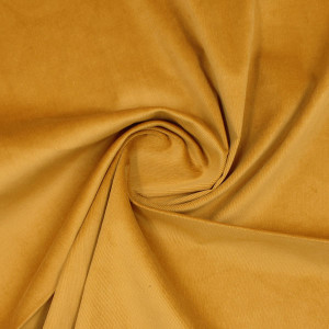 Ткань вельвет желтая 100х140 см