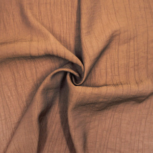 Плательная ткань коричневая Сепия