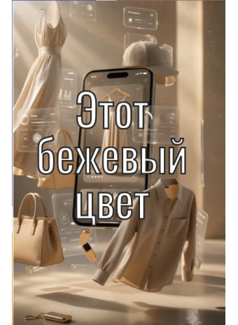 Бежевая ткань для одежды
