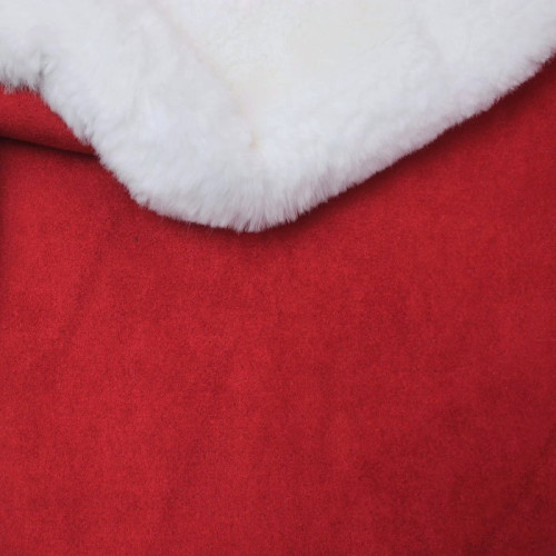 Дубленка искусственная красная