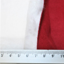 Дубленка искусственная красная