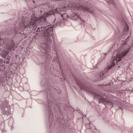 Кружевная ткань розовая, отрез 2 метра