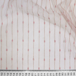 Сетчатая ткань персикового цвета 