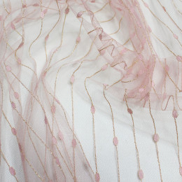 Сетчатая ткань персикового цвета 