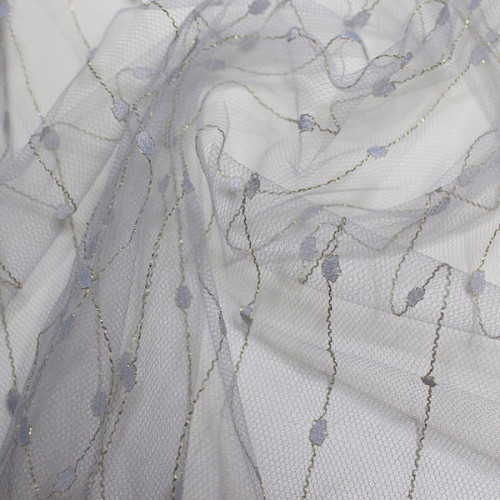 Сетчатая жаккардовая ткань цвета талой воды