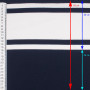 Трикотажная ткань бело-синяя