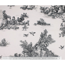 Ткань для мебели велюр серый с узором